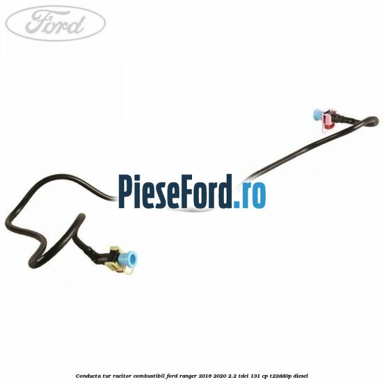 Conducta tur racitor combustibil Ford Ranger 2016-2020 2.2 TDCi 131 cp T22DD0P diesel