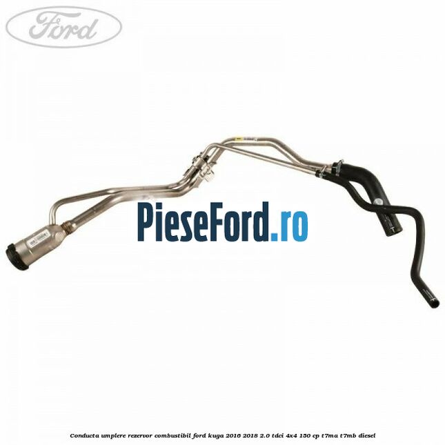Conducta umplere rezervor combustibil Ford Kuga 2016-2018 2.0 TDCi 4x4 150 cp T7MA, T7MB diesel