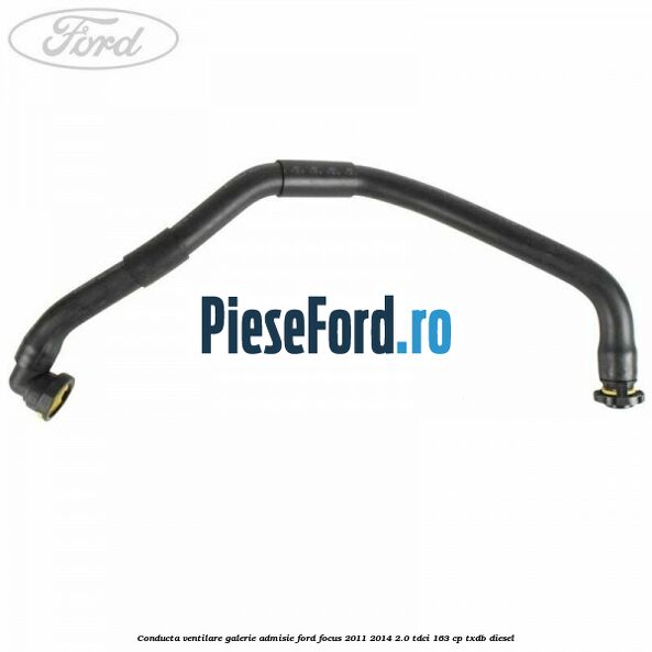 Conducta ventilare galerie admisie Ford Focus 2011-2014 2.0 TDCi 163 cp TXDB diesel