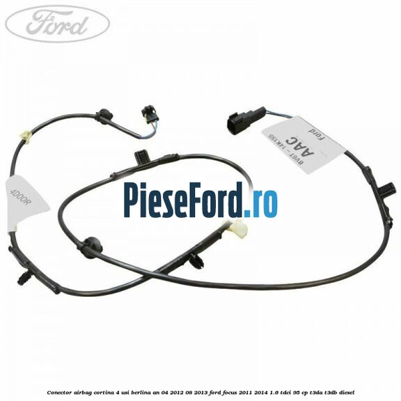 Conector airbag cortina 4 usi berlina an 04/2012-08/2013 Ford Focus 2011-2014 1.6 TDCi 95 cp T3DA, T3DB diesel