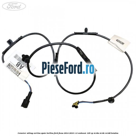 Conector airbag cortina spate berlina Ford Focus 2014-2018 1.0 EcoBoost 125 cp M1DA, M1DC, M1DD benzina