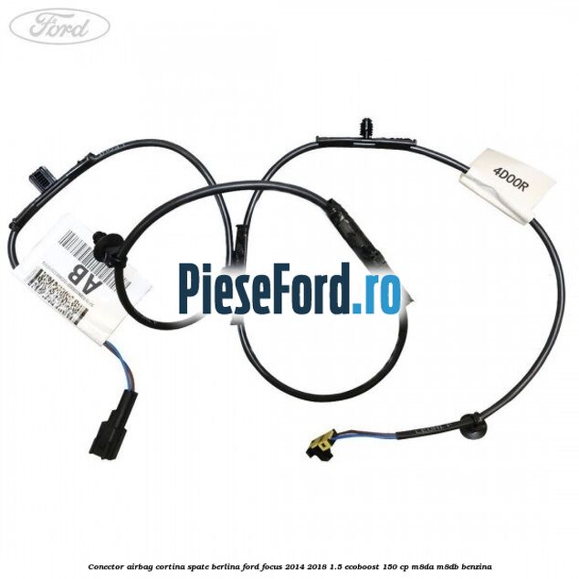 Conector airbag cortina spate berlina Ford Focus 2014-2018 1.5 EcoBoost 150 cp Conector airbag cortina spate berlina Ford Focus 2014-2018 1.5 EcoBoost 150 cp M8DA, M8DB benzina