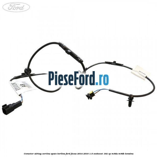 Conector airbag cortina spate berlina Ford Focus 2014-2018 1.5 EcoBoost 182 cp M9DA, M9DB benzina