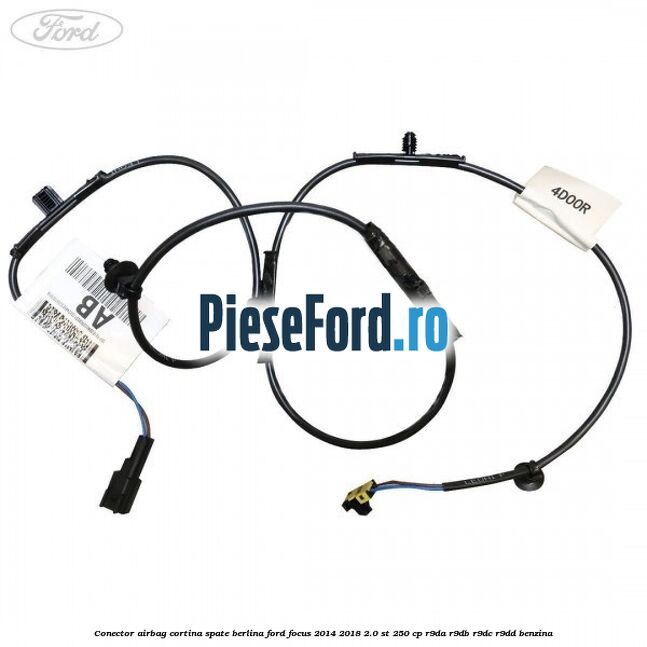 Conector airbag cortina spate berlina Ford Focus 2014-2018 2.0 ST 250 cp R9DA, R9DB, R9DC, R9DD benzina