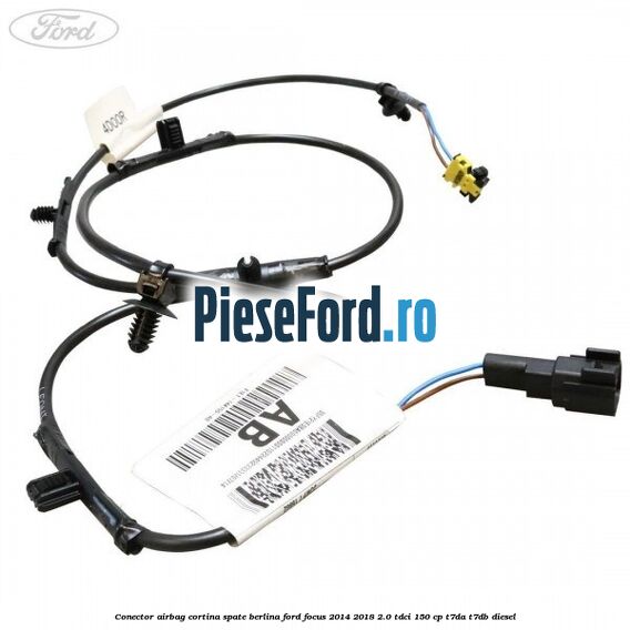 Conector airbag cortina spate berlina Ford Focus 2014-2018 2.0 TDCi 150 cp Conector airbag cortina spate berlina Ford Focus 2014-2018 2.0 TDCi 150 cp T7DA, T7DB diesel
