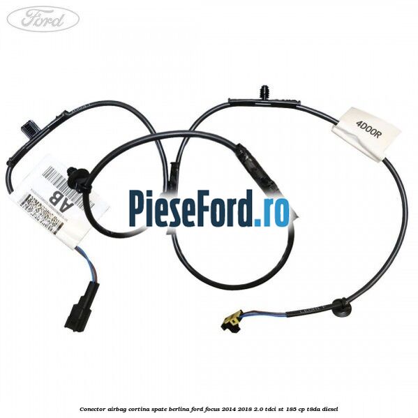 Conector airbag cortina spate berlina Ford Focus 2014-2018 2.0 TDCi ST 185 cp T8DA diesel