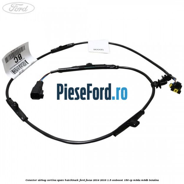 Conector airbag cortina spate hatchback Ford Focus 2014-2018 1.5 EcoBoost 150 cp M8DA, M8DB benzina