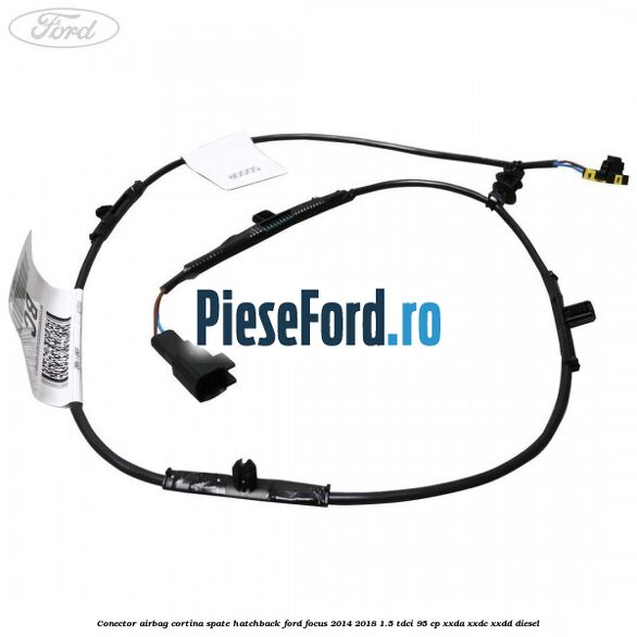 Conector airbag cortina spate hatchback Ford Focus 2014-2018 1.5 TDCi 95 cp XXDA, XXDC, XXDD diesel