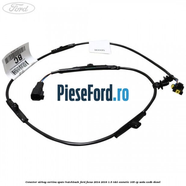 Conector airbag cortina spate hatchback Ford Focus 2014-2018 1.5 TDCi ECOnetic 105 cp AEDA, XXDB diesel