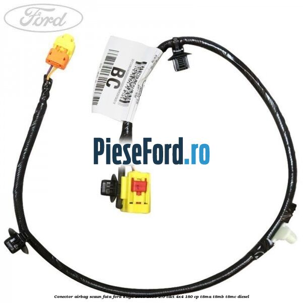 Conector airbag scaun fata Ford Kuga 2013-2016 2.0 TDCi 4x4 180 cp T8MA, T8MB, T8MC diesel