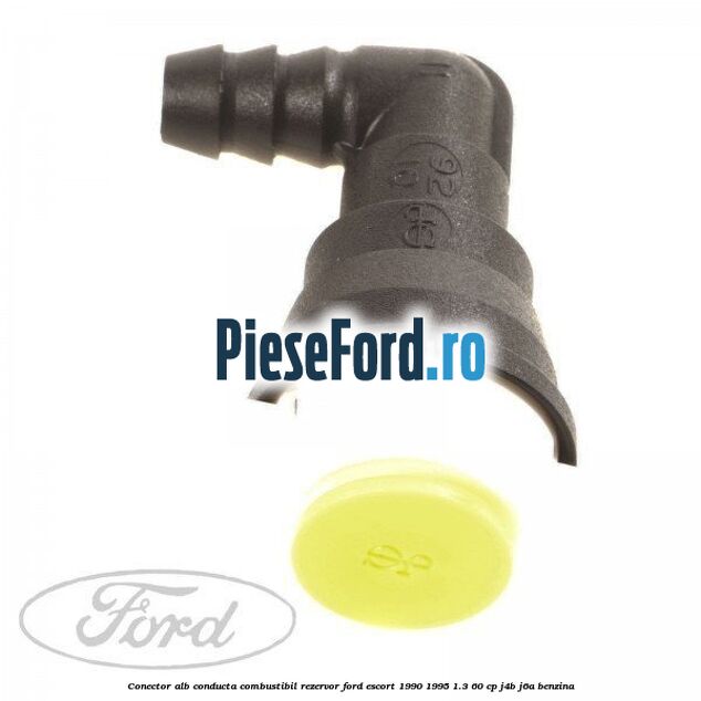 Conector alb conducta combustibil rezervor Ford Escort 1990-1995 1.3 60 cp J4B, J6A benzina