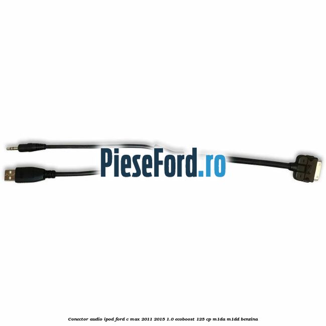 Conector audio iPod Ford C-Max 2011-2015 1.0 EcoBoost 125 cp M1DA, M1DD benzina