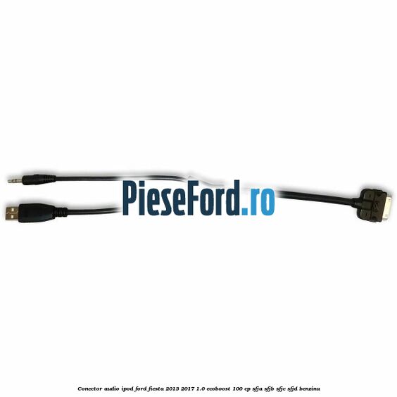 Conector audio iPod Ford Fiesta 2013-2017 1.0 EcoBoost 100 cp SFJA, SFJB, SFJC, SFJD benzina