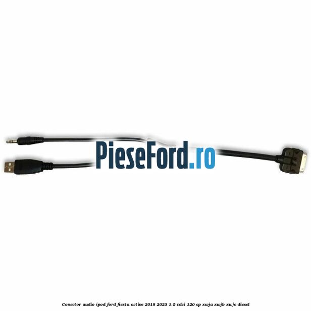 Conector audio iPod Ford Fiesta Active 2018-2023 1.5 TDCi 120 cp XWJA, XWJB, XWJC diesel