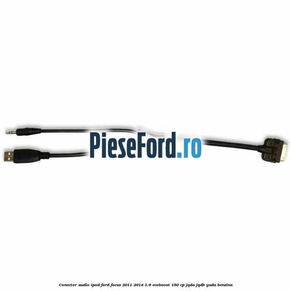 Conector audio iPod Ford Focus 2011-2014 1.6 EcoBoost 150 cp JQDA, JQDB, YUDA benzina
