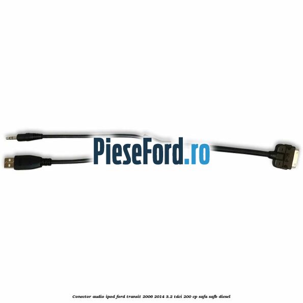 Conector audio iPod Ford Transit 2006-2014 3.2 TDCi 200 cp SAFA, SAFB diesel