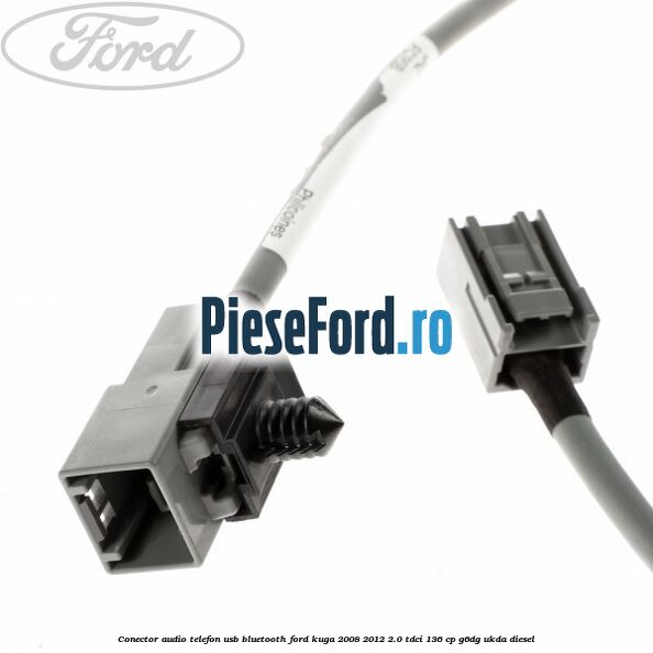 Conector audio telefon USB bluetooth Ford Kuga 2008-2012 2.0 TDCi 136 cp G6DG, UKDA diesel