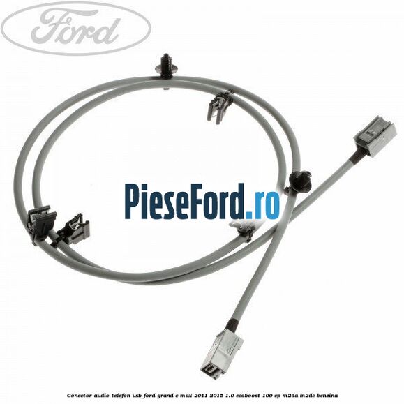 Conector audio telefon USB Ford Grand C-Max 2011-2015 1.0 EcoBoost 100 cp M2DA, M2DC benzina
