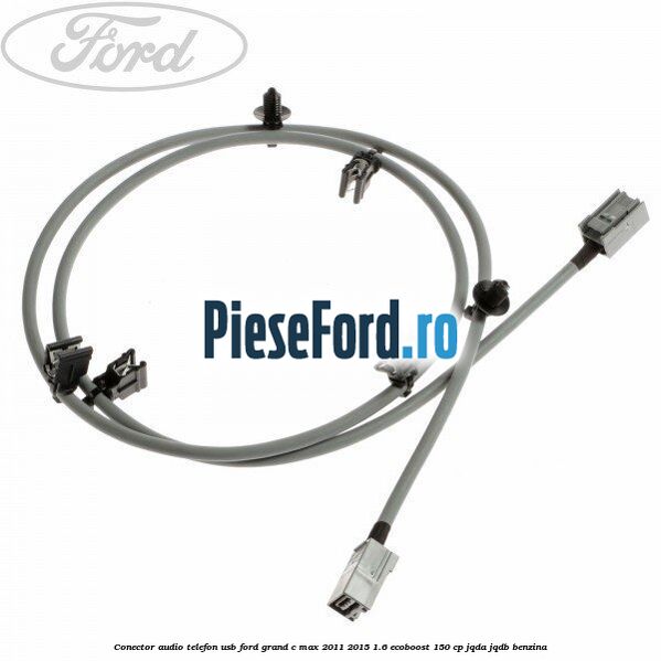 Conector audio telefon USB Ford Grand C-Max 2011-2015 1.6 EcoBoost 150 cp JQDA, JQDB benzina