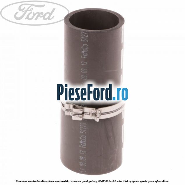 Conector conducta alimentare combustibil rezervor Ford Galaxy 2007-2014 2.0 TDCi 140 cp QXWA, QXWB, QXWC, UFWA diesel
