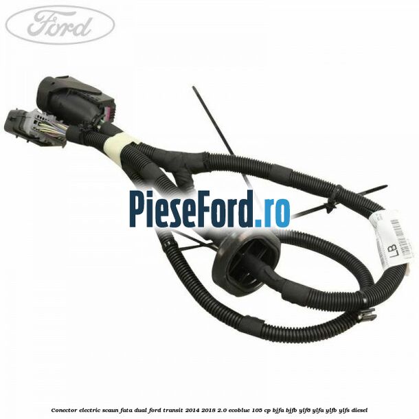 Conector electric scaun fata dual Ford Transit 2014-2018 2.0 EcoBlue 105 cp BJFA, BJFB, YLF6, YLFA, YLFB, YLFS diesel