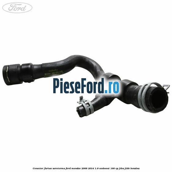 Conector furtun aeroterma Ford Mondeo 2008-2014 1.6 EcoBoost 160 cp JTBA, JTBB benzina