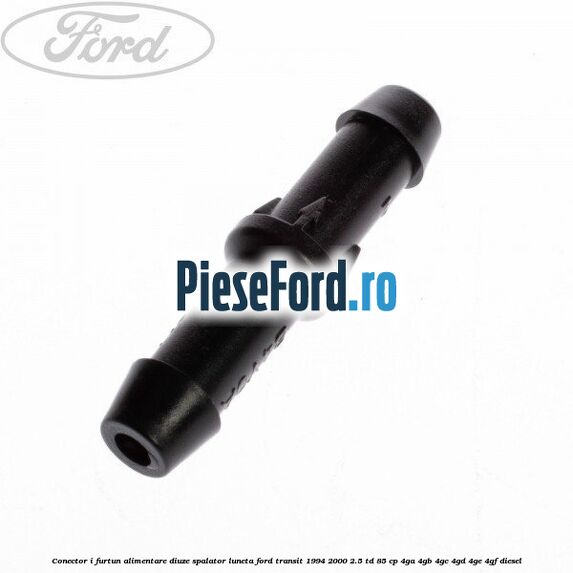 Conector I furtun alimentare diuze spalator luneta Ford Transit 1994-2000 2.5 TD 85 cp