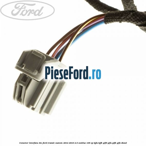 Conector interfata 3M Ford Transit Custom 2014-2018 2.0 EcoBlue 105 cp BJFA, BJFB, YLF6, YLFA, YLFB, YLFS diesel
