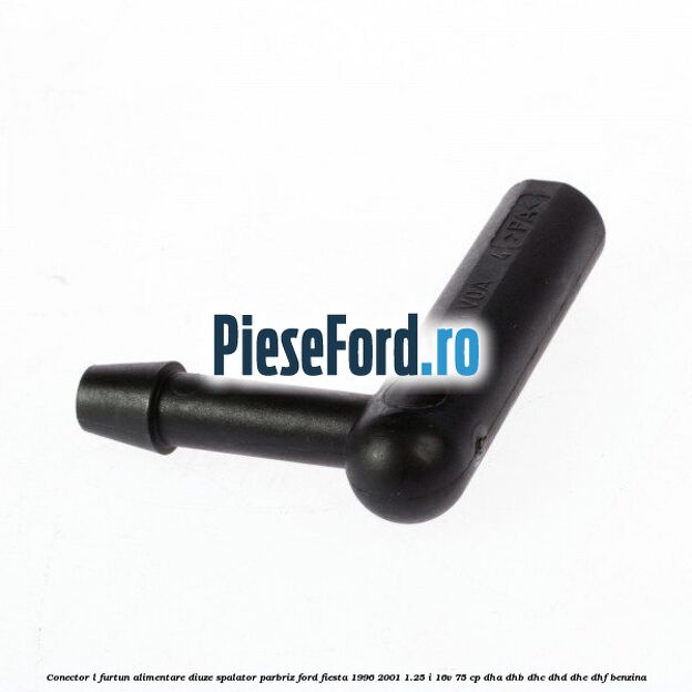 Conector L furtun alimentare diuze spalator parbriz Ford Fiesta 1996-2001 1.25 i 16V 75 cp DHA, DHB, DHC, DHD, DHE, DHF benzina
