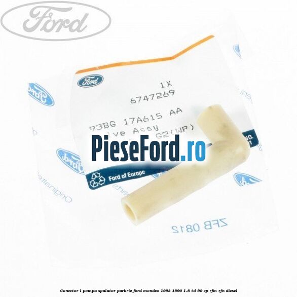 Conector L pompa spalator parbriz Ford Mondeo 1993-1996 1.8 TD 90 cp RFM, RFN diesel