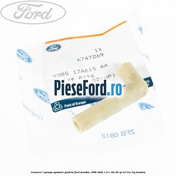 Conector L pompa spalator parbriz Ford Mondeo 1996-2000 1.6 i 16V 95 cp L1L, L1N, L1Q benzina