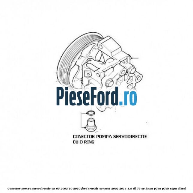 Conector pompa servodirectie an 05/2002-10/2010 Ford Transit Connect 2002-2014 1.8 Di 75 cp Conector pompa servodirectie an 05/2002-10/2010 Ford Transit Connect 2002-2014 1.8 Di 75 cp BHPA, P7PA, P7PB, R2PA diesel