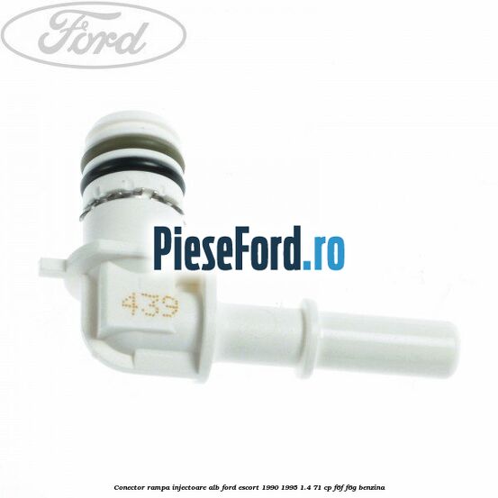 Conector rampa injectoare alb Ford Escort 1990-1995 1.4 71 cp