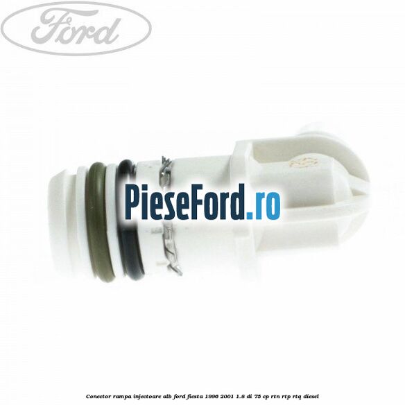 Conector rampa injectoare alb Ford Fiesta 1996-2001 1.8 DI 75 cp RTN, RTP, RTQ diesel