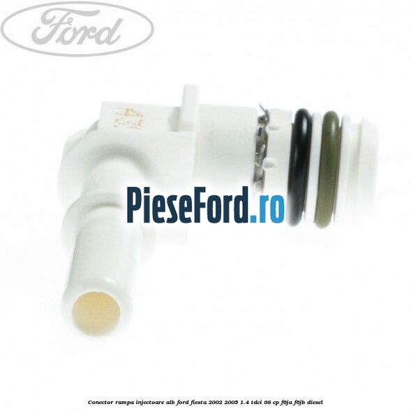 Conector rampa injectoare alb Ford Fiesta 2002-2005 1.4 TDCi 68 cp F6JA, F6JB diesel