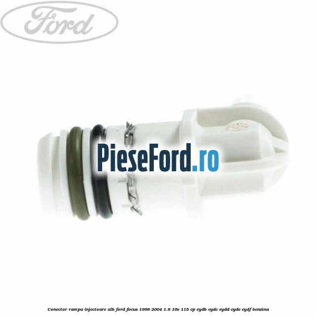 Conector rampa injectoare alb Ford Focus 1998-2004 1.8 16V 115 cp EYDB, EYDC, EYDD, EYDE, EYDF benzina
