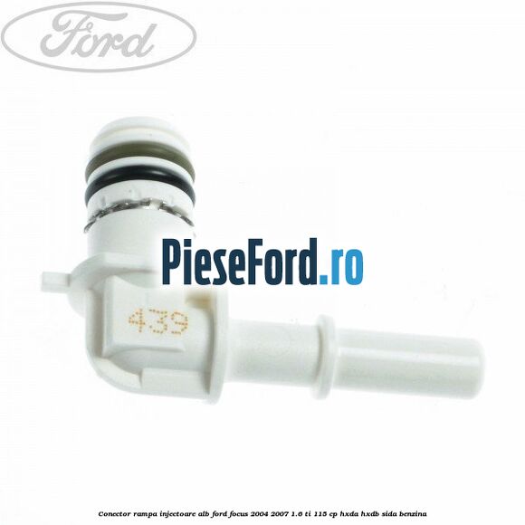Conector rampa injectoare alb Ford Focus 2004-2007 1.6 Ti 115 cp HXDA, HXDB, SIDA benzina