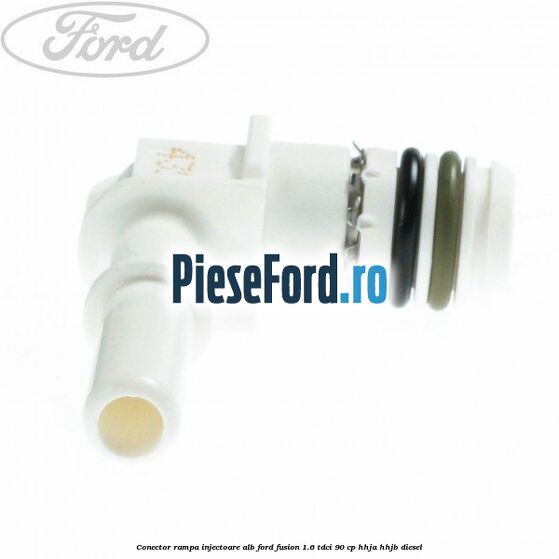 Conector rampa injectoare alb Ford Fusion 1.6 TDCi 90 cp HHJA, HHJB diesel