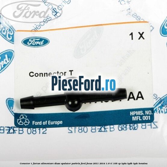 Conector T furtun alimentare diuze spalator parbriz Ford Focus 2011-2014 1.6 Ti 105 cp Conector T furtun alimentare diuze spalator parbriz Ford Focus 2011-2014 1.6 Ti 105 cp IQDA, IQDB, IQDC benzina