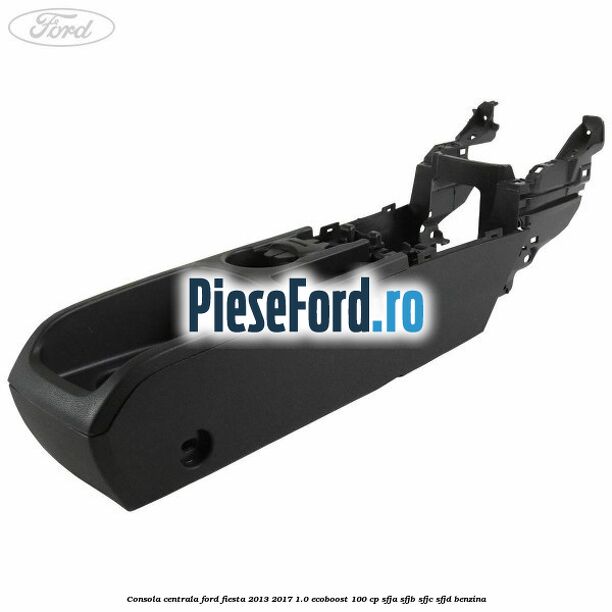 Consola centrala Ford Fiesta 2013-2017 1.0 EcoBoost 100 cp SFJA, SFJB, SFJC, SFJD benzina
