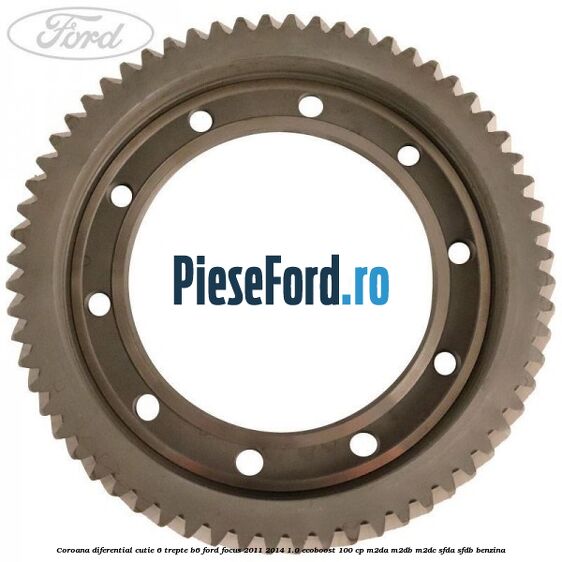 Coroana diferential cutie 6 trepte B6 Ford Focus 2011-2014 1.0 EcoBoost 100 cp M2DA, M2DB, M2DC, SFDA, SFDB benzina