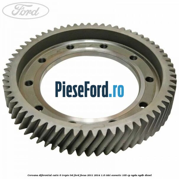 Coroana diferential cutie 6 trepte B6 Ford Focus 2011-2014 1.6 TDCi ECOnetic 105 cp NGDA, NGDB diesel
