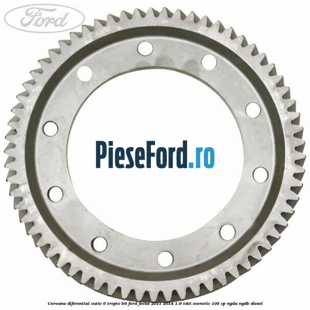 Coroana diferential cutie 6 trepte B6 Ford Focus 2011-2014 1.6 TDCi ECOnetic 105 cp NGDA, NGDB diesel