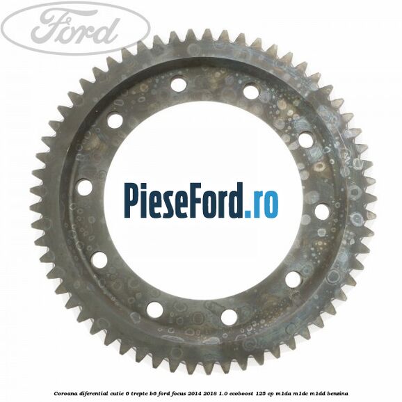 Coroana diferential cutie 6 trepte B6 Ford Focus 2014-2018 1.0 EcoBoost 125 cp M1DA, M1DC, M1DD benzina