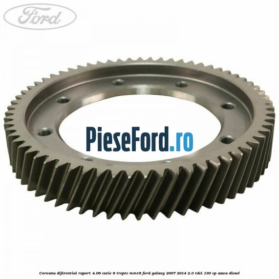 Coroana diferential raport 4.06 cutie 6 trepte MMT6 Ford Galaxy 2007-2014 2.0 TDCi 130 cp Coroana diferential raport 4.06 cutie 6 trepte MMT6 Ford Galaxy 2007-2014 2.0 TDCi 130 cp AZWA diesel