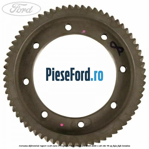 Coroana diferential raport 4.25 cutie 5 trepte B5/IB5 Ford Fiesta 2005-2008 1.25 16V 75 cp FUJA, FUJB benzina