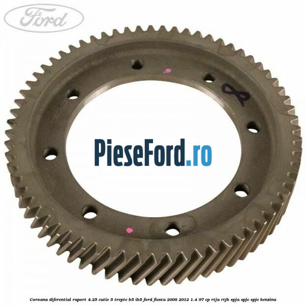 Coroana diferential raport 4.25 cutie 5 trepte B5/IB5 Ford Fiesta 2008-2012 1.4 97 cp RTJA, RTJB, SPJA, SPJC, SPJE benzina