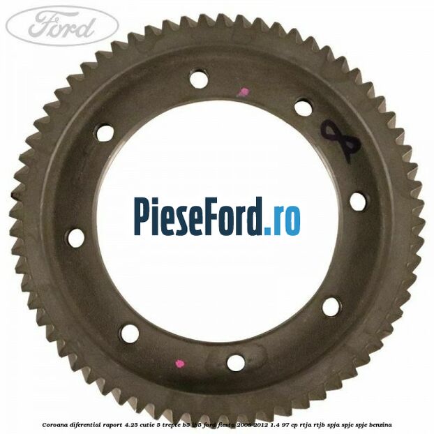 Coroana diferential raport 4.25 cutie 5 trepte B5/IB5 Ford Fiesta 2008-2012 1.4 97 cp RTJA, RTJB, SPJA, SPJC, SPJE benzina