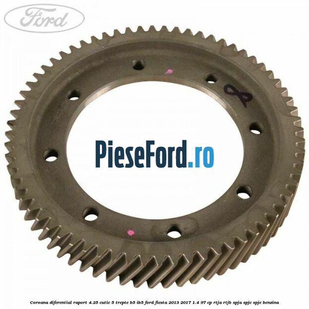 Coroana diferential raport 4.25 cutie 5 trepte B5/IB5 Ford Fiesta 2013-2017 1.4 97 cp RTJA, RTJB, SPJA, SPJC, SPJE benzina