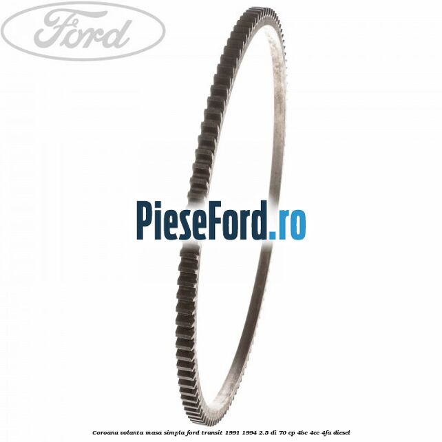 Coroana volanta masa simpla Ford Transit 1991-1994 2.5 DI 70 cp 4BC, 4CC, 4FA diesel